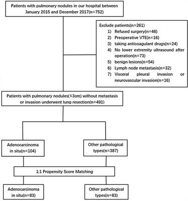 Incidence of venous thromboembolism after surgery for adenocarcinoma in situ and the validity of the modified Caprini score: A propensity score-matched study
